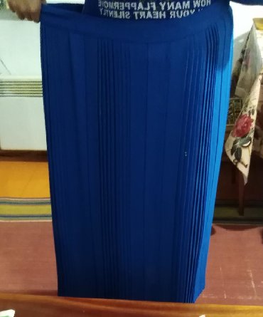 голубое платья: Юбка, Модель юбки: Плиссе, Макси, По талии