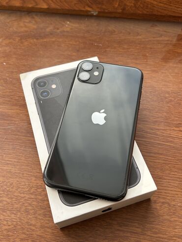 iphone 11 qara: IPhone 11, 64 GB, Qara, Face ID, Sənədlərlə, Zəmanət