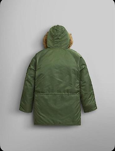 Личные вещи: Мужская парка Alpha Industries с меховым капюшоном. - Цвет: чёрный с — 8