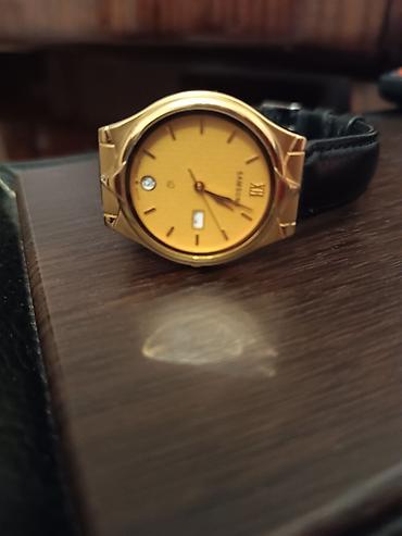 samsung smart watch: Qızılı rəngli klassik kişi qol saatı - Marka: SANGDO (siferblatda — 2