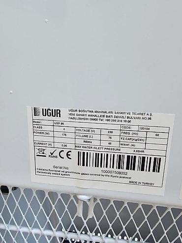 Su üçün kulerlər və dispenserlər: Dispenser 72l Uģur sənaye tipli su dispenseri İşləmə diapazonu +5°C / — 5