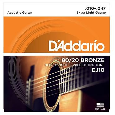 tornado guitar: №: 10330 Məhsulun adı: D’Addario EJ10 80/20 Bronze Acoustic Guitar — 1