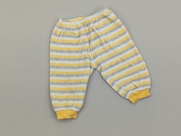 legginsy żółte: Spodnie dresowe, 0-3 m, stan - Dobry