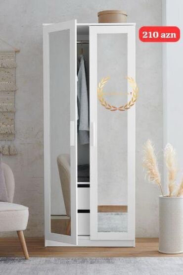 Uşaq masaları: Yeni, 2 qapılı Düz dolab, Qarderob, paltar dolabı