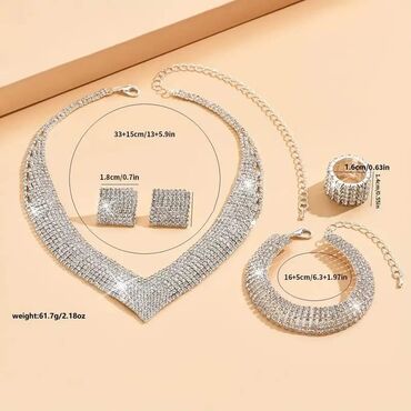 tiffany narukvice cena: Set: Bracelet, Necklace, Material: Cubic zirconia