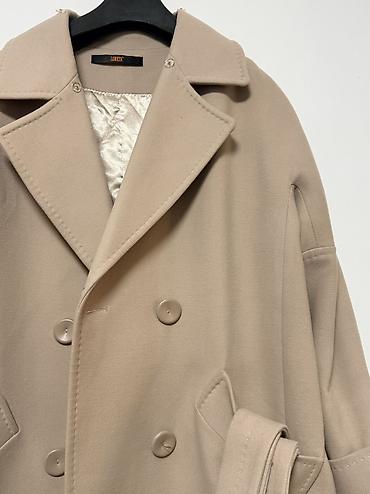 Пальто: Пальто, Классика, Зима, Кашемир, Оверсайз, L, XL — 6