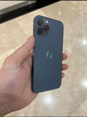 Apple iPhone: IPhone 12 Pro Max, 256 GB, Black Titanium, Zəmanət, Face ID, Sənədlərlə