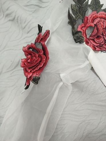 корейский одежда: Корейская рубашка из хлопка с прозрачными рукавами размер 42-46 — 3