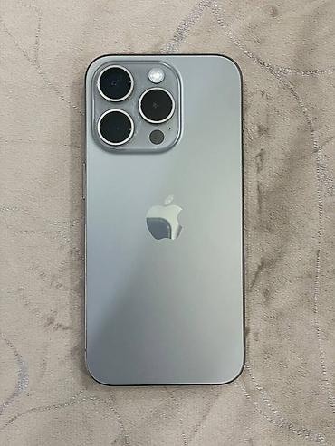 Apple iPhone: IPhone 15 Pro, Б/у, 256 ГБ, Natural Titanium, 88 % — 1