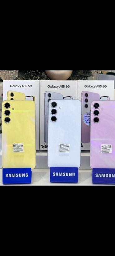 galaxy s8: Samsung Galaxy A55, 256 ГБ, цвет - Черный, Сенсорный, Отпечаток пальца, Две SIM карты