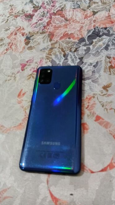 Samsung Galaxy A21S, 64 GB, rəng - Göy, Barmaq izi