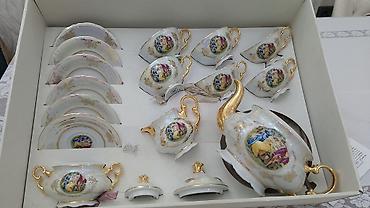 Çay dəsti, rəng - Ağ, Farfor, Bohemia, Çexiya