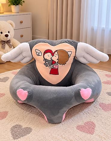 детское кресло авто: 🧸 **UŞAQ ÜÇÜN YUMŞAQ KRESLO SATILIR!** 💕 ✨ Çox az istifadə olunub — 1