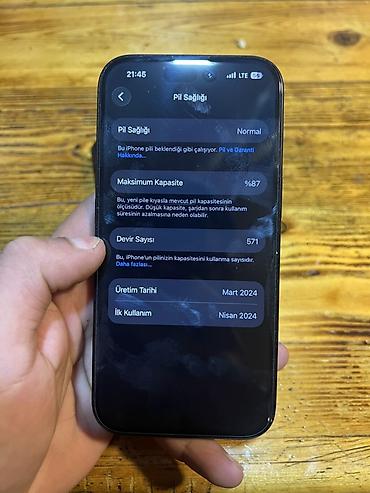 iphone 15 yeni: IPhone 15, 128 GB, Midnight, Face ID — 4