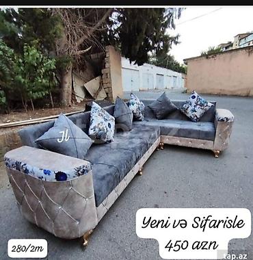 divanlar lalafo: Künc divan dəsti – müxtəlif rəng və dizaynlarda - L formalı künc — 4