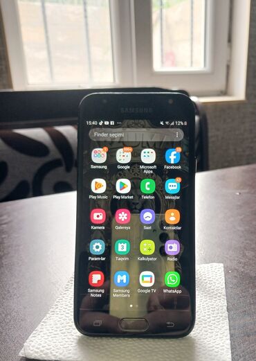telefonla: Samsung Galaxy J3 2018, 16 GB, rəng - Qara, İki sim kartlı