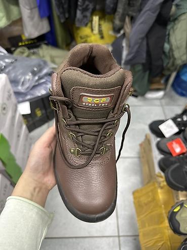 Ботинки: Треккинговые ботинки RGP Steel Toe, коричневые - Материал верха — 2