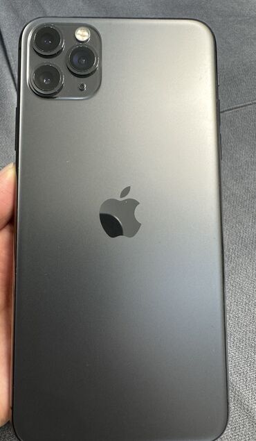 apple 11: IPhone 11 Pro Max, Б/у, 256 ГБ, Черный, Наушники, Чехол, Коробка, 90 %