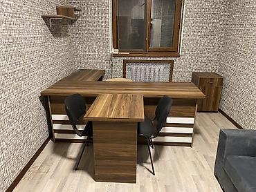 Ofis mebeli: Ofis mebel dəsti – L formalı iş masası və aksesuarlar Sinə masası — 1