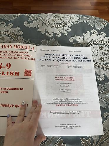 mekteb çanta: İngilis dili Testlər 8-ci sinif, 1-ci hissə, 2024 il — 2