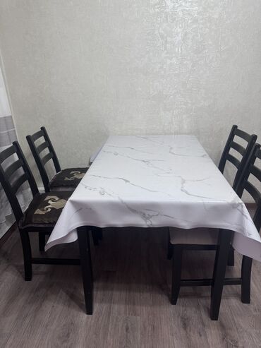 кухный мебел: Комплект стол и стулья Кухонный, Б/у