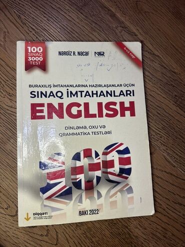 Testlər: Məhsul: “Sınaq İmtahanları – English” hazırlıq kitabı Müəllif