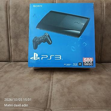 ps3 disc: Sony PlayStation 3 (PS3) Super Slim oyun konsolu – 500 GB — 1
