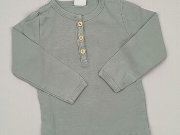 bluzka z sową: Bluzka, H&M, 3-6 m, stan - Dobry