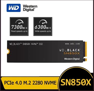 type c: Daxili SSD disk Western Digital (WD), 1 TB, M.2, Yeni
