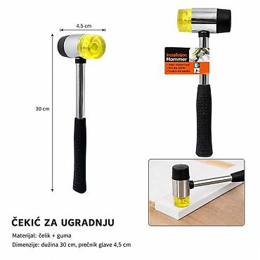 KMT Drška čekić 9369985-A Čekić za ugradnju sa čeličnom drškom i