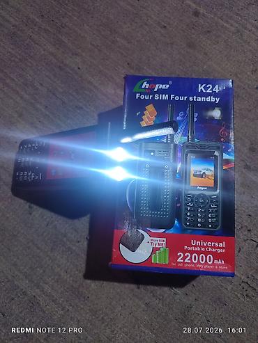 Digər mobil telefonlar: Hope K24 mobil telefon Telefon Təzədir. hədiyyə alınib. Ehtiyac — 12