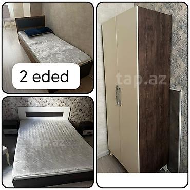 Bir taxt 2 ədəd tumbalari. İki çarpay Bir dolabi Hamısı bir yerde