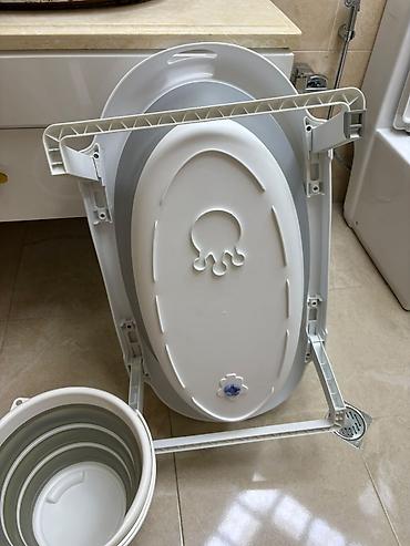 Uşaqlar üçün digər mallar: Uşaq üçün qatlanan vanna dəsti - Qatlanan, yığcam uşaq vannası: oval — 2