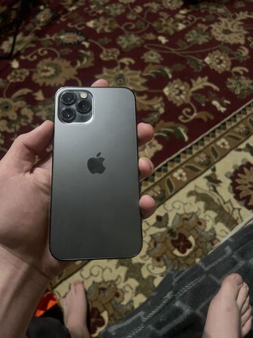 поко м5 с: IPhone 12 Pro, Б/у, 128 ГБ, Graphite, Защитное стекло, Чехол, Коробка, 79 %