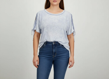 włoskie bluzki lniane: Women's blouse, size 2XL