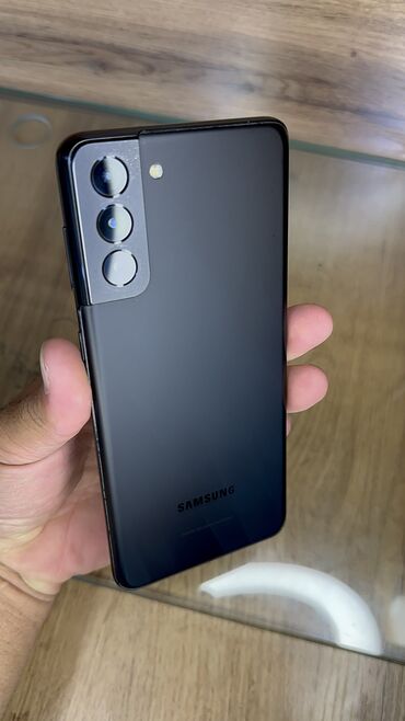 самсунг s51: Samsung Galaxy S21 Plus, Колдонулган, 256 ГБ, түсү - Кара, 1 SIM