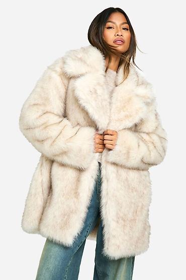 pomeran boo: Kürk, Boohoo, L, rəng - Bej — 1