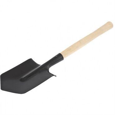 тула: Лопата саперная, размер 145 х 190 х 580 мм, деревянный черенок