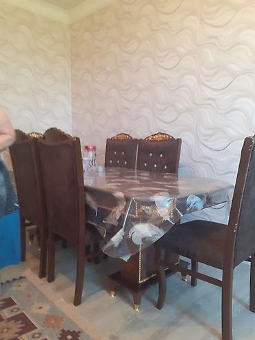 микрозелень баку: Yemək masası dəsti

- Komplekt: 1 ədəd böyük düzbucaqlı masa + 6 ədəd — 1