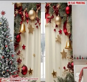 Ostali proizvodi za kuću: Novogodišnje zavese Dimenzije 150x60cm Cena 1700din/2kom kao na slici — 21
