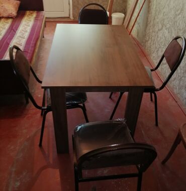 Sifarişlə masa və oturacaq dəstləri: Dördbucaq masa, Zəmanətli — 26