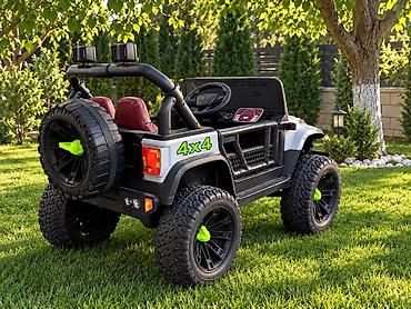 uşaq gəzdirən: Uşaq üçün elektrikli off-road maşın – “SUPER CAR 4x4” - Korpus: jeep — 2