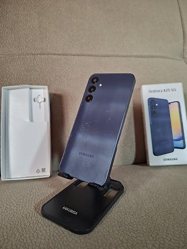 samsung tab s9 fe: Samsung Galaxy A25, 256 GB, rəng - Göy, Barmaq izi — 3