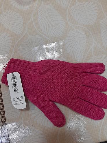 sport sunka: Tək ədəd toxunma əlcək – çəhrayı rəng. - Material: trikotaj/örnəkli — 1