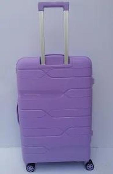 Putni koferi i torbe: Tvrdi kofer na točkiće – ljubičasti - Materijal: čvrsta ABS/plastična — 15