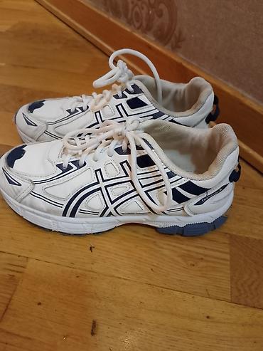 asics кроссовки: Ağ–tünd mavi qaçış/idman ayaqqabısı - Model: klassik qaçış silueti — 3