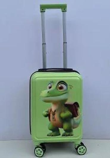 Rančevi, torbe i koferi: Dečiji koferi – set od 2 komada, zeleni, sa motivom malenog — 28