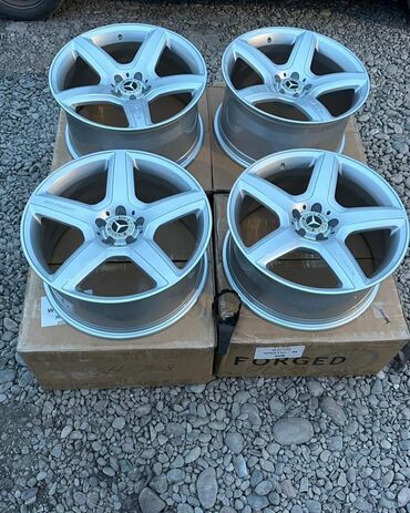 Шины: R18 AMG APOLLON Вогнутые утопленные КОВАННЫЕ НОВЫЕ РАЗНО ШИРОКИЕ — 9