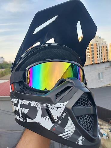 Moto geyim: Off-Road (Cross) Moto kask satıram Məhsul yenidir, istifadə — 2