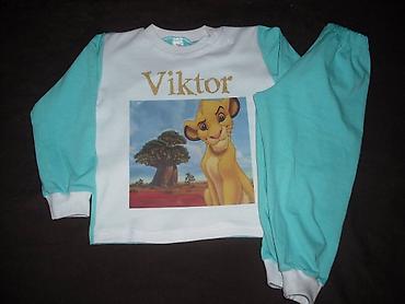 Pidžame: Dec pidzama Vel 2-8 Cena 2100 din Moze kombinacija boja stampe imena — 4